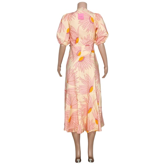 KATE SPADE Falling Flower Wrap Dress, Light Guava Juice, 2 (US) - Picture 7 of 10